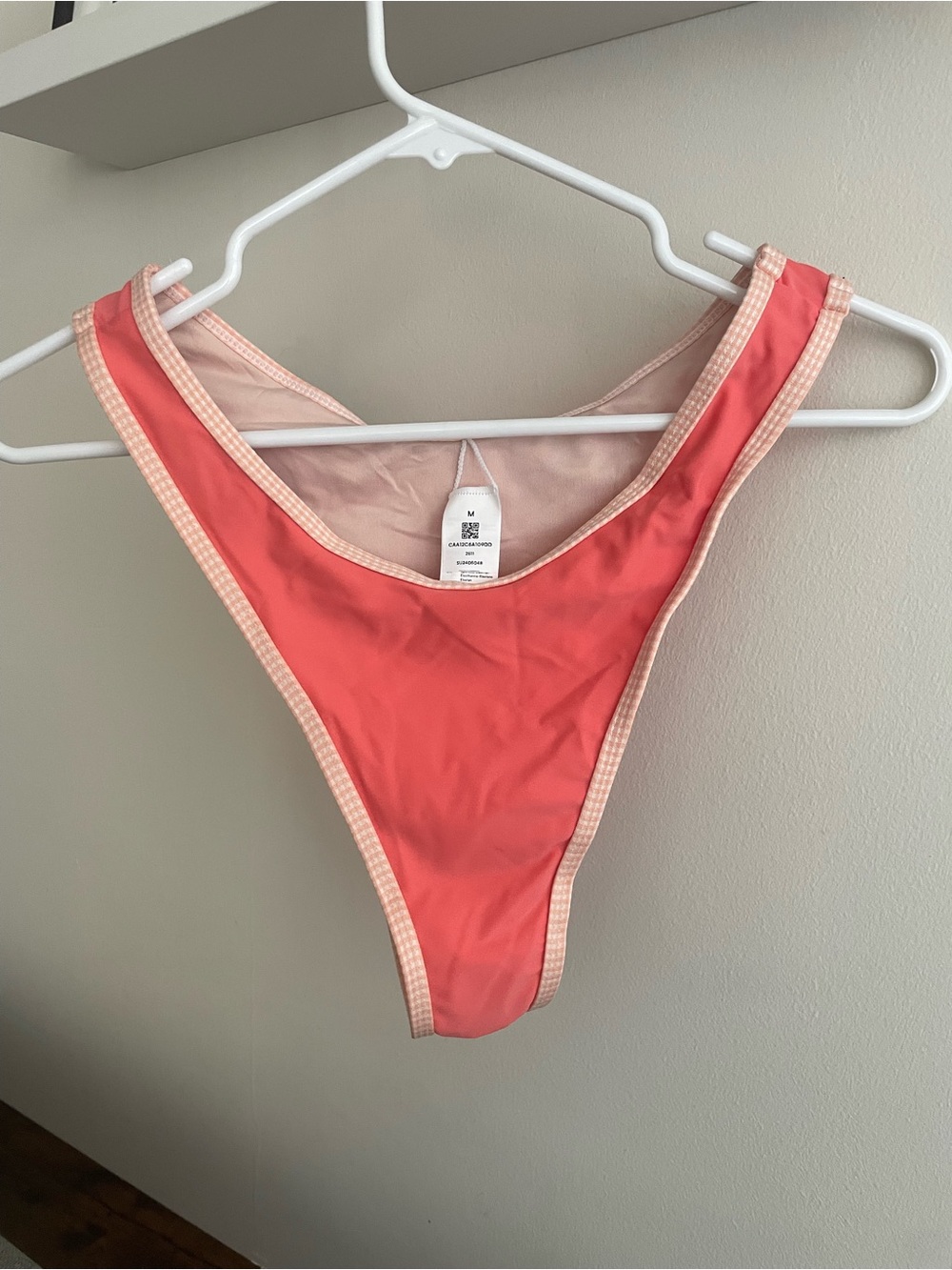 Coral High-Cut/Cheeky Women's Bikini - Brand New/Never Worn With Tags